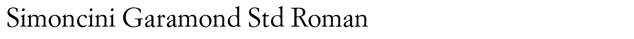 Simoncini Garamond Std Roman image